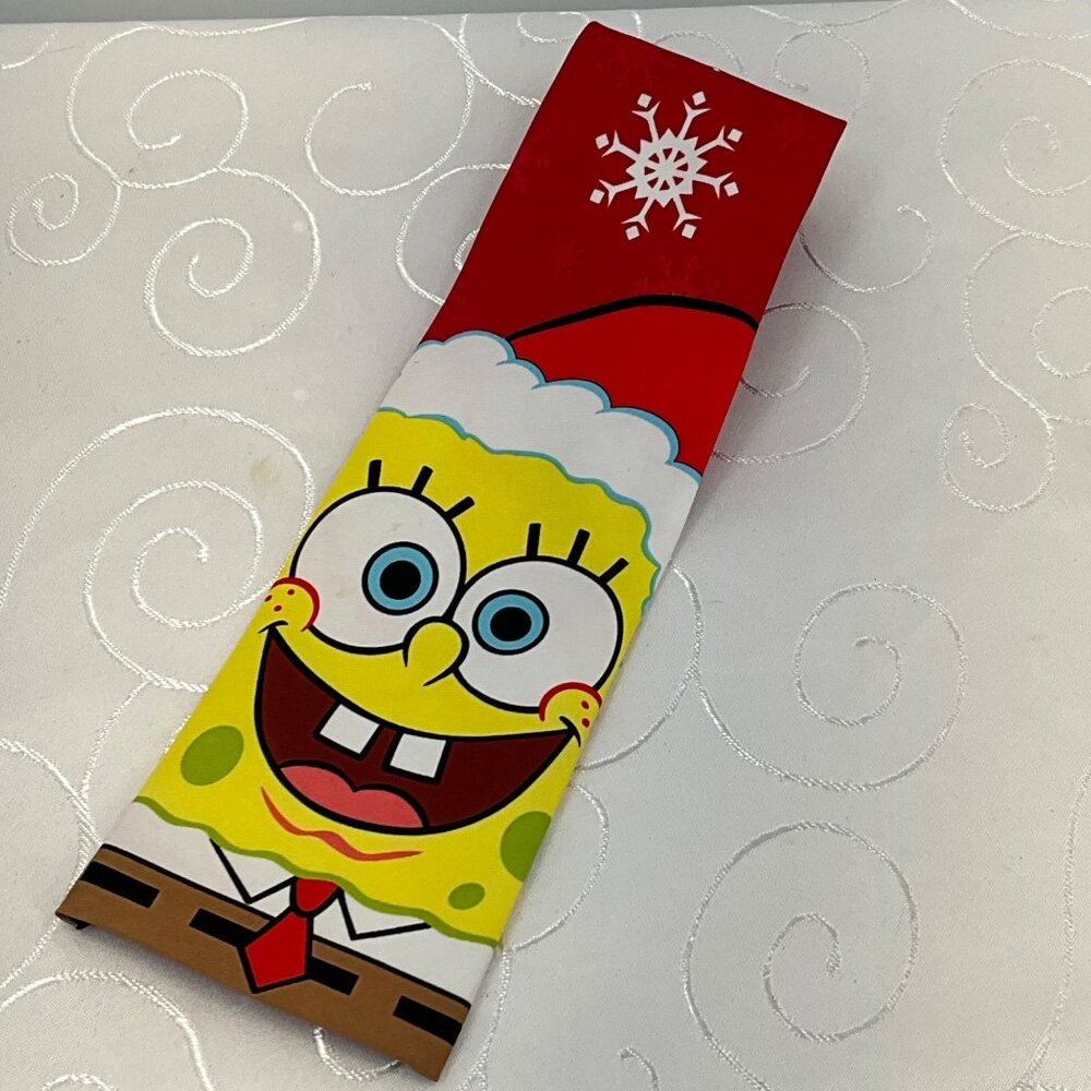 SpongeBob SquarePants Christmas Necktie Red & Yellow By Nickelodeon